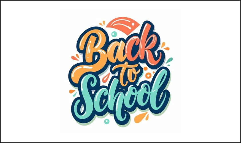Logo Back to School đẹp 8K