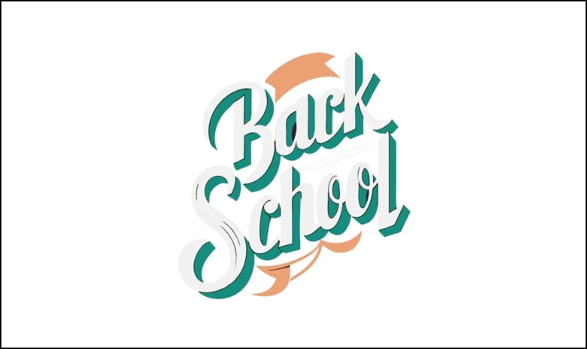 Logo Back to School đẹp nét