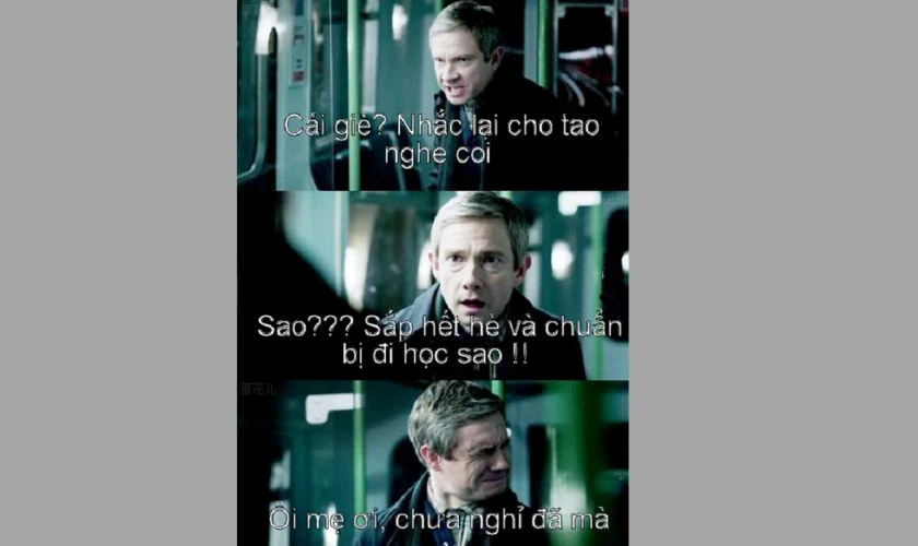 Meme chuẩn bị đi học