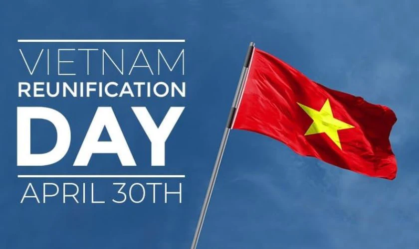 Backdrop 30/4 1/5 tiếng anh