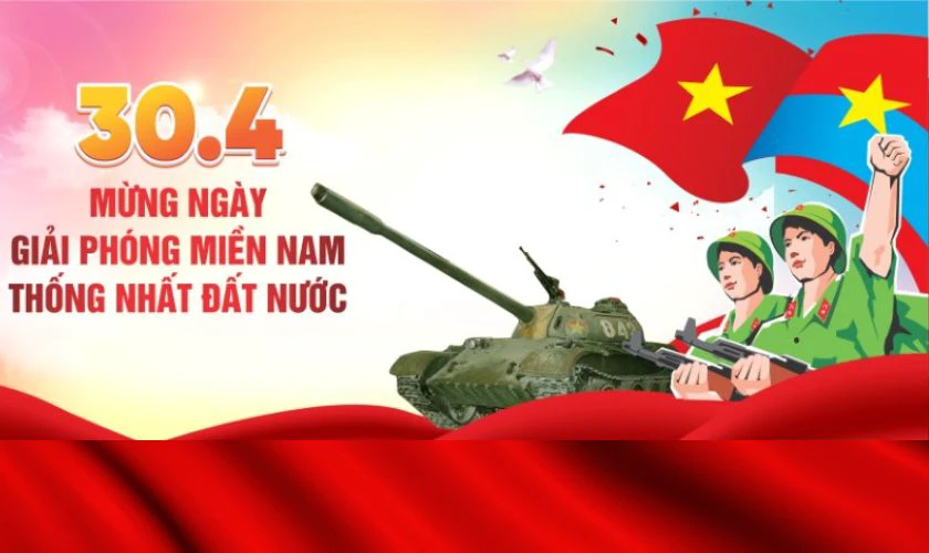Backdrop 30/4 1/5 đẹp nhất