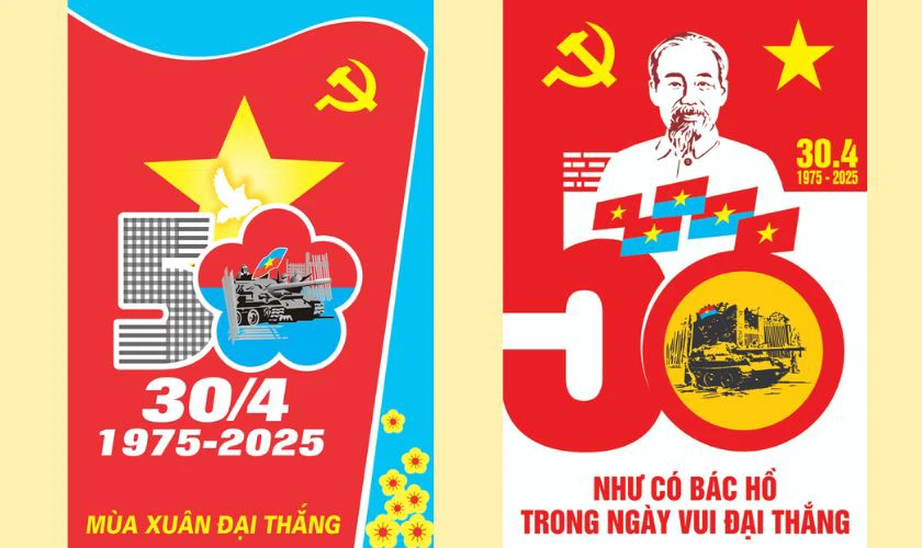 Backdrop 30/4 1/5 đẹp ấn tượng