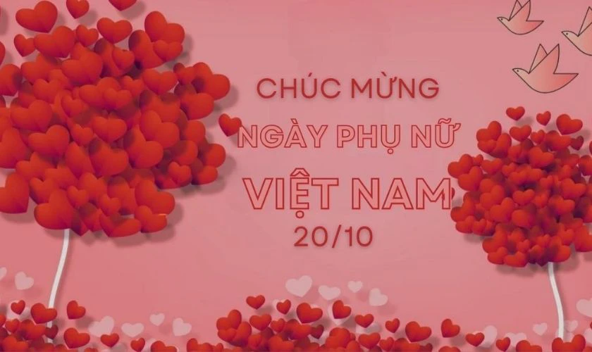 Background chủ đề 20/10 Full HD, miễn phí