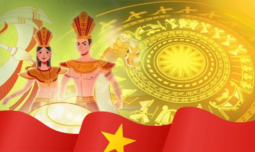 Ảnh nền Giỗ tổ cờ Việt Nam tung bay đẹp nhất