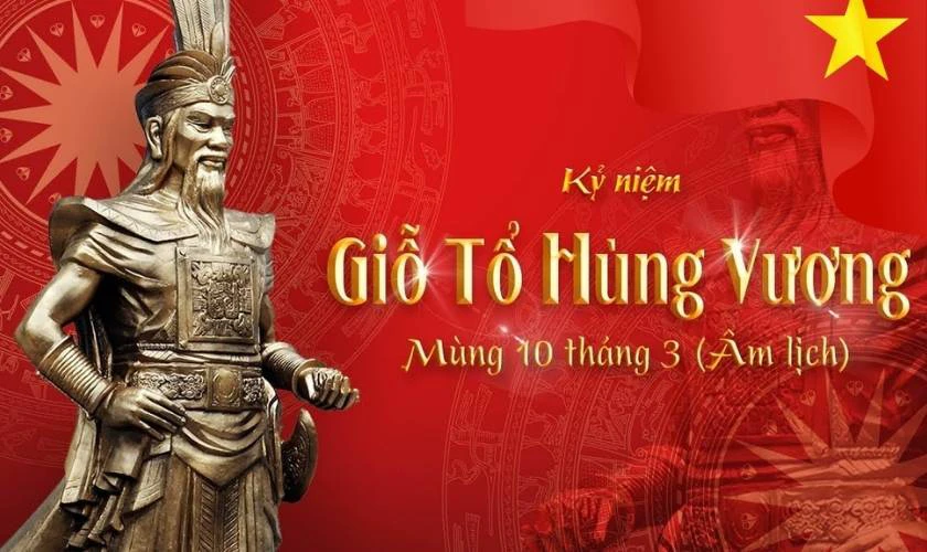 Ảnh nền Giỗ tổ cờ đỏ Việt Nam tung bay đẹp nhất