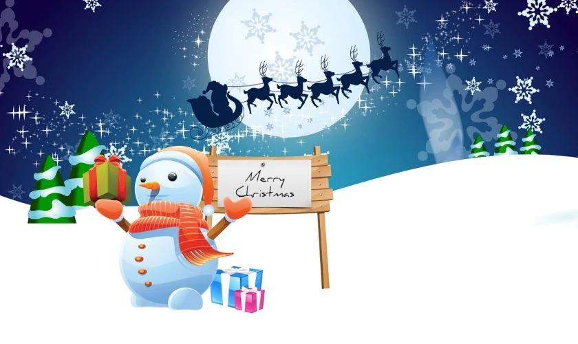 Nền Noel mầm non cho bé
