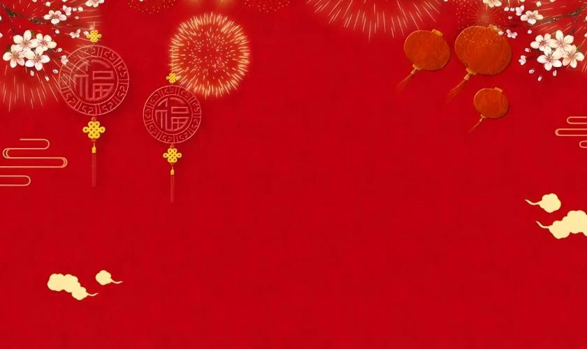 Background Tết đơn giản mà đẹp