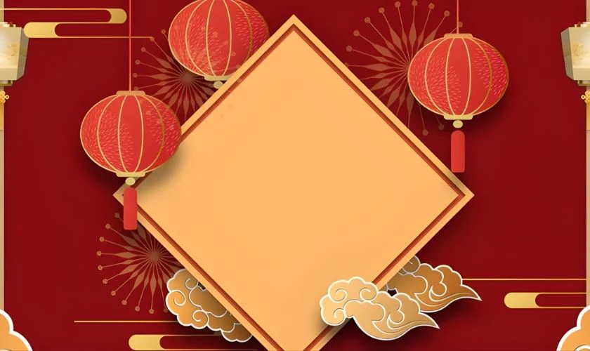 Background thiệp Tết 2026