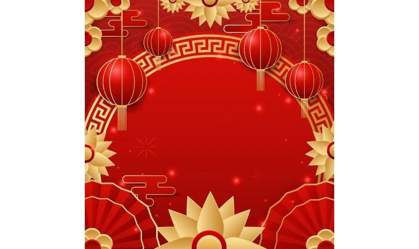 Background Tết khuôn vuông