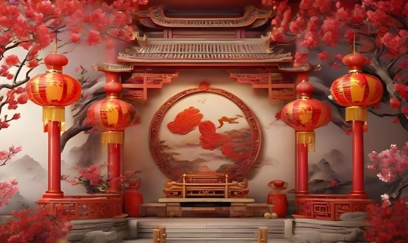 Background chụp ảnh Tết ấn tượng