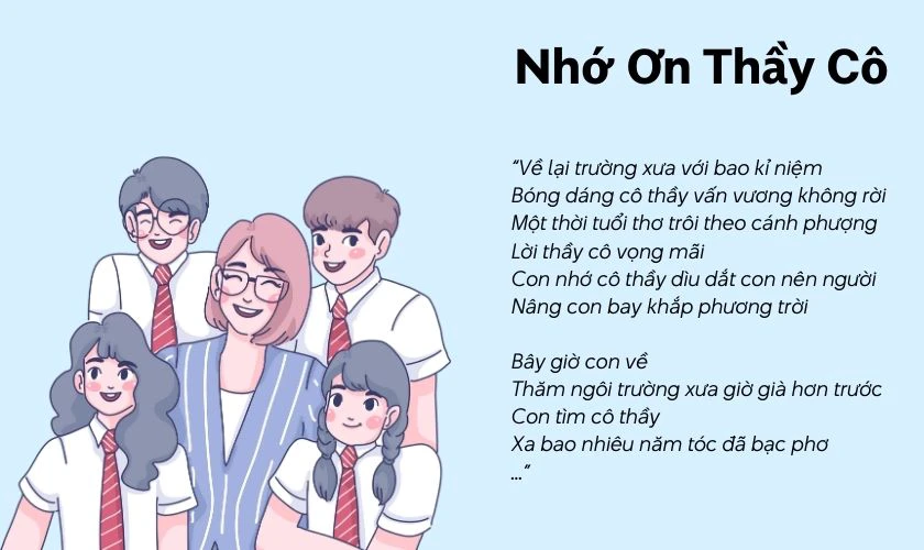 Bài hát 8/3 Nhớ Ơn Thầy Cô