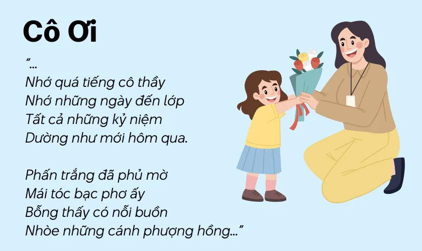 Cô Ơi là một bản nhạc đầy cảm động