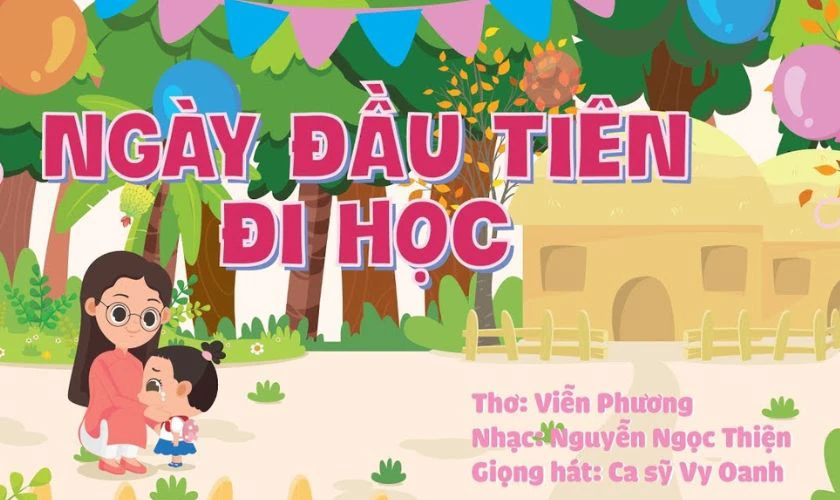 Ngày đầu tiên đi học mẹ dắt em tới trường