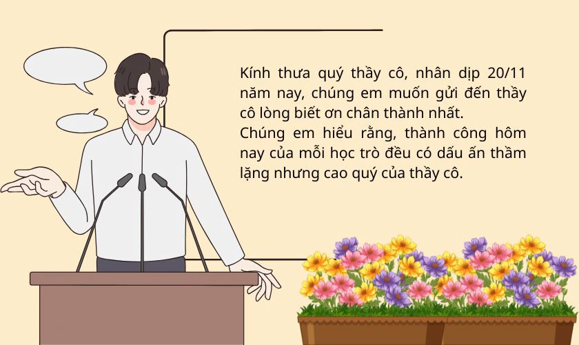 Bài phát biểu tri ân thầy cô, tri ân người lái đò