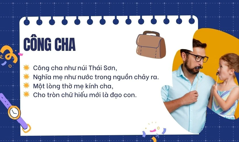 Bài thơ Ngày của Cha 2025 ngắn gọn