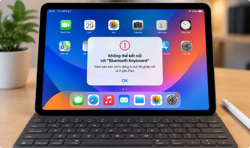 Bàn phím bluetooth không kết nối được với iPad