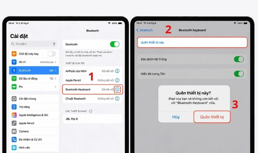 Cách khắc phục khi bàn phím bluetooth không kết nối được với iPad