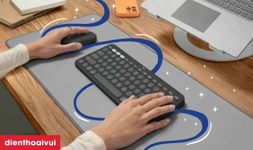 Đặc điểm của b&agrave;n ph&iacute;m Bluetooth Logitech Pebble K380S