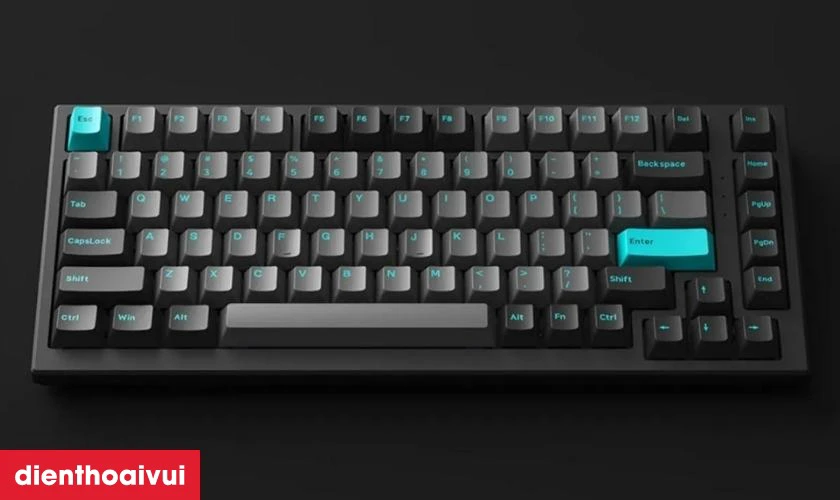 Đặc điểm của b&agrave;n ph&iacute;m cơ AKKO Monsgeek MG75 Black & Cyan