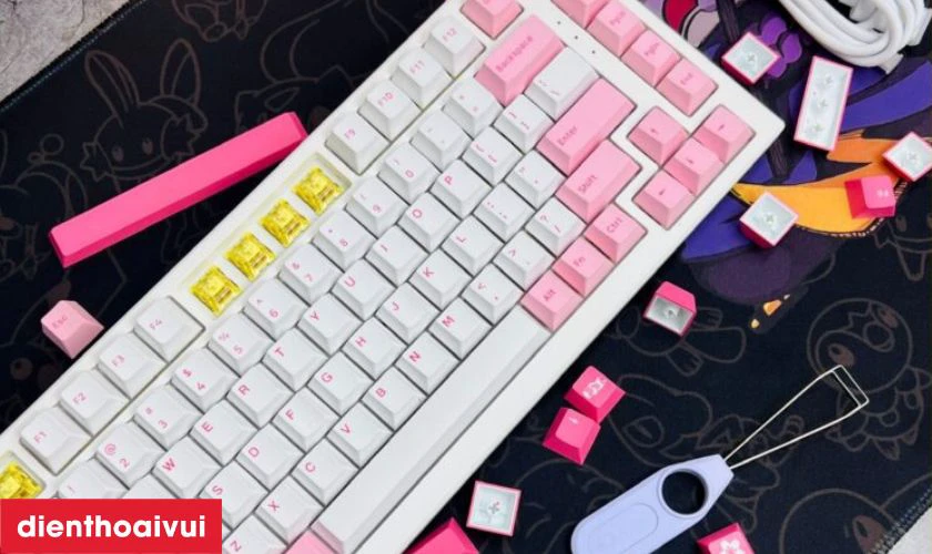 Switch AKKO v3 và đèn LED trắng