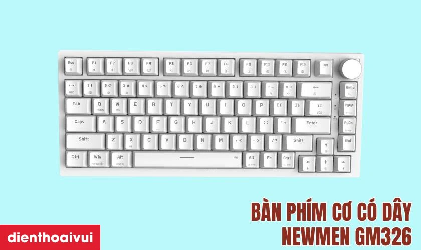 Đặc điểm nổi bật của b&agrave;n ph&iacute;m cơ c&oacute; d&acirc;y Newmen GM326