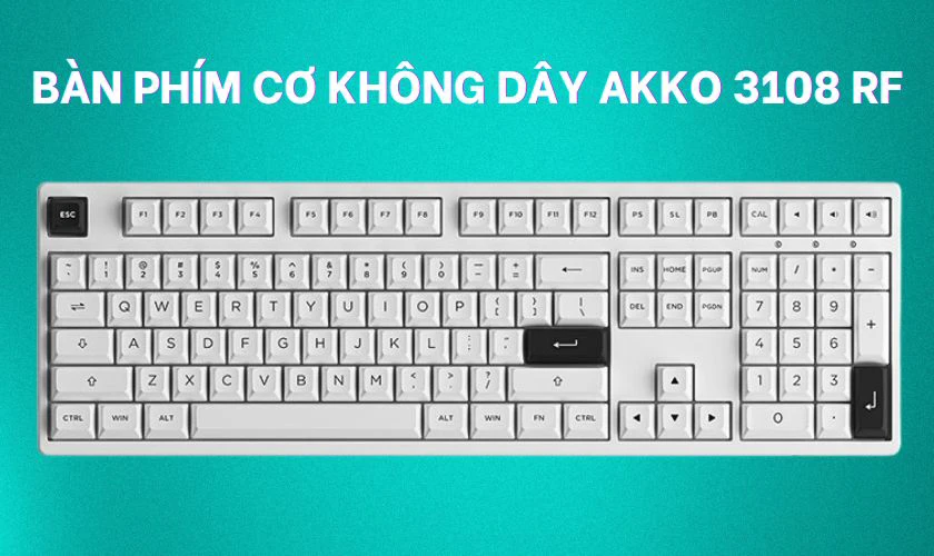 B&agrave;n ph&iacute;m cơ kh&ocirc;ng d&acirc;y AKKO 3108 RF