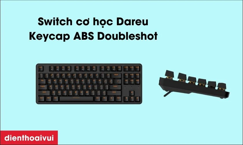 Bàn phím cơ không dây Dareu EK807G TKL được trang bị switch cơ học Dareu