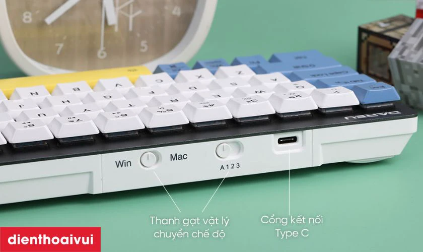 Bàn phím cơ không dây Dareu EK868 hỗ trợ nhiều hệ điều hành như Windows, macOS