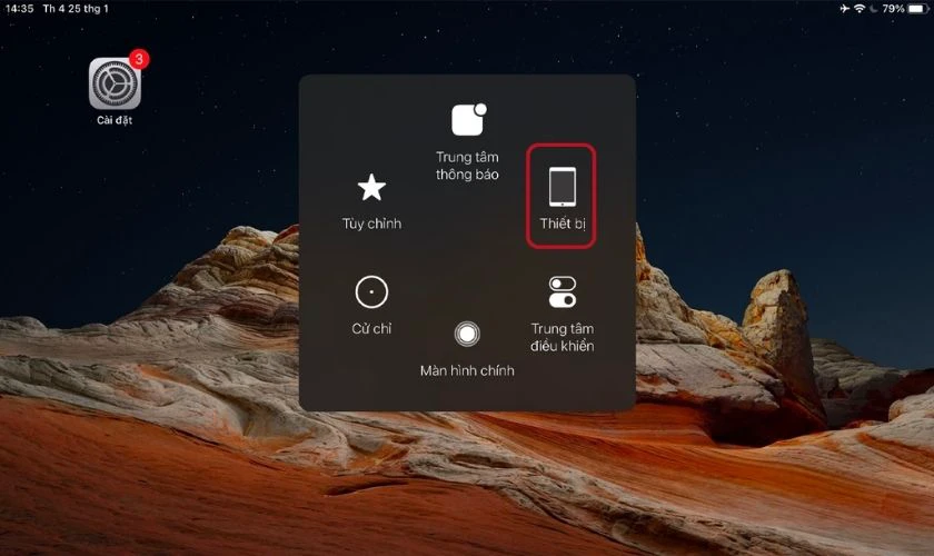Hướng dẫn sử dụng nút home ảo để khắc phục trên iPad bàn phím bị thu nhỏ