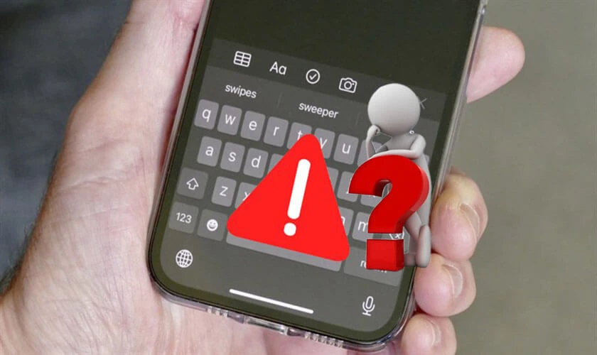 Dấu hiệu nhận biết sớm bàn phím iPhone bị liệt 1 chữ