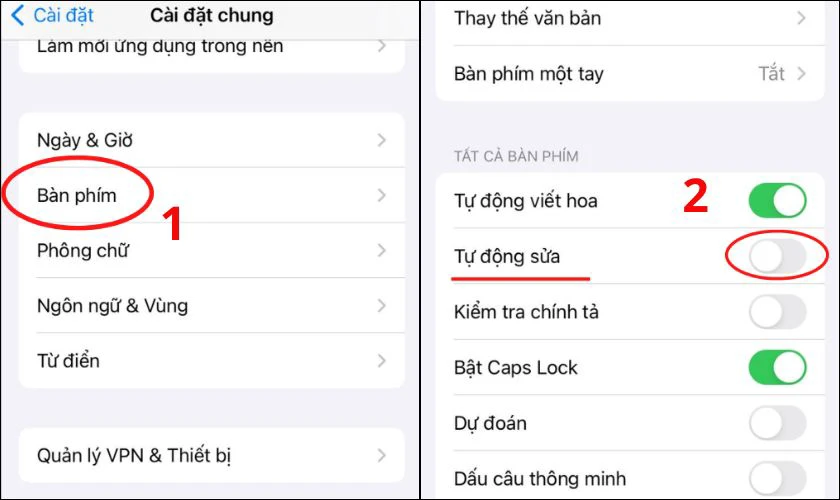 Bật tắt các tính năng của bàn phím theo nhu cầu sử dụng của bạn