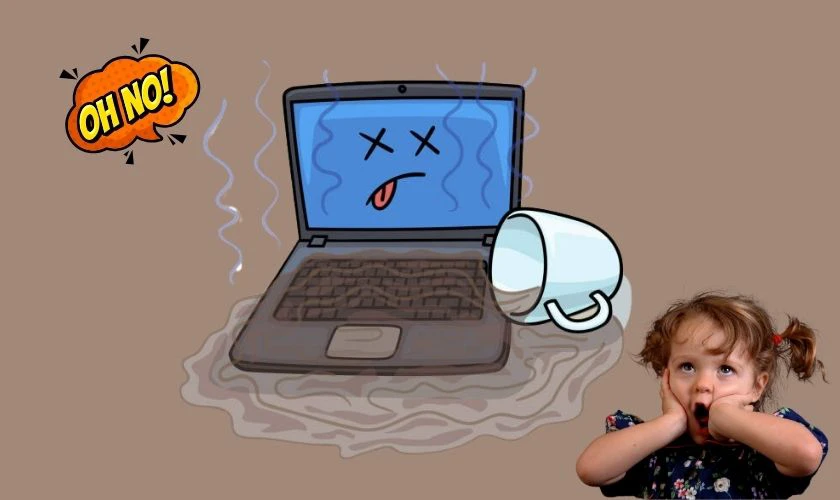 Bàn phím dính nước hoặc chất lỏng cũng có thể nhảy phím