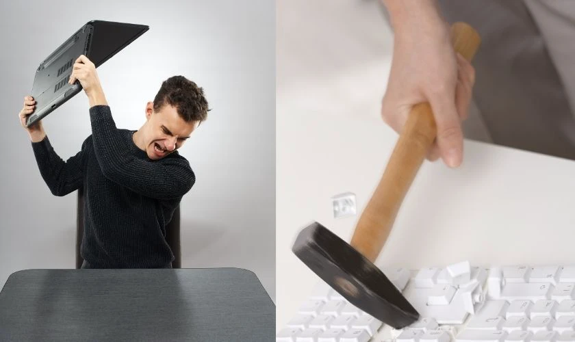 B&agrave;n ph&iacute;m laptop phản hồi chậm do t&aacute;c động b&ecirc;n ngo&agrave;i b&agrave;n ph&iacute;m