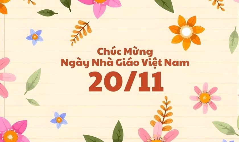 Banner 20/11 chúc mừng ngày Nhà giáo Việt Nam