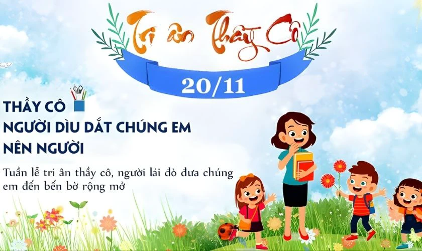 Banner chúc mừng 20/11 FULL HD, miễn phí