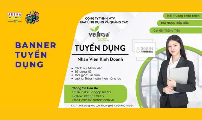 Banner tuyển dụng ấn tượng đẹp