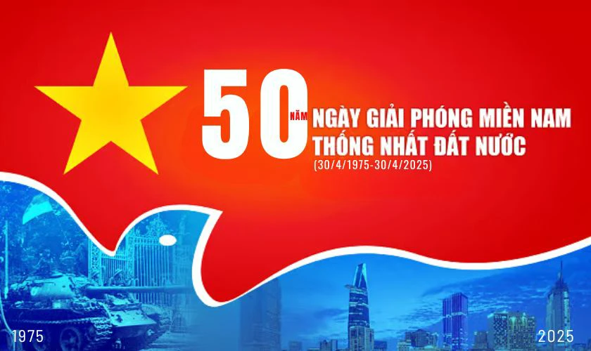 Banner 30/4 và 1/5 ấn tượng nhất 2025