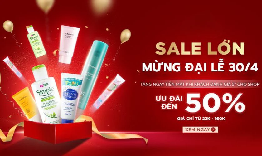 Banner sale 30/4 độc đáo, thu hút, tăng CTR