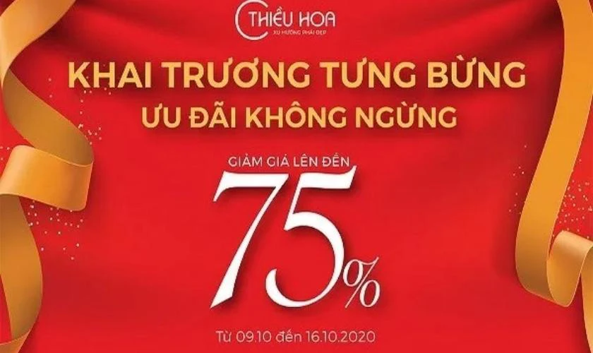 Banner khai trương tưng bừng đẹp ấn tượng
