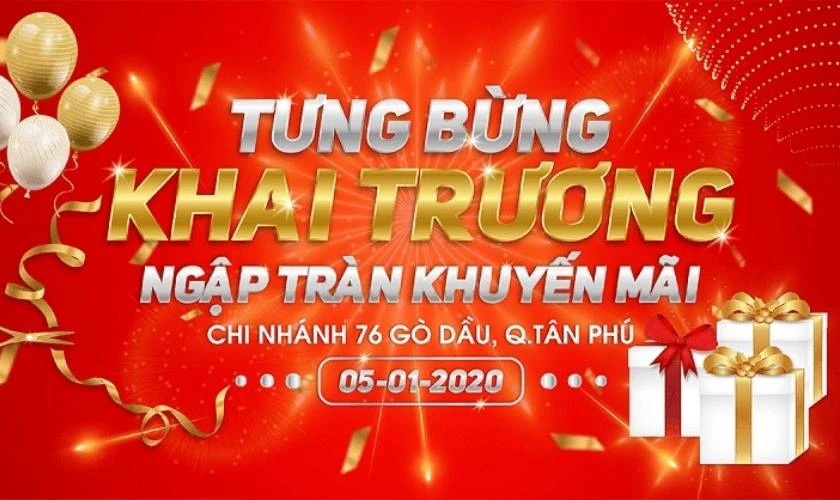 Banner khai trương tưng bừng đẹp ấn tượng nhất