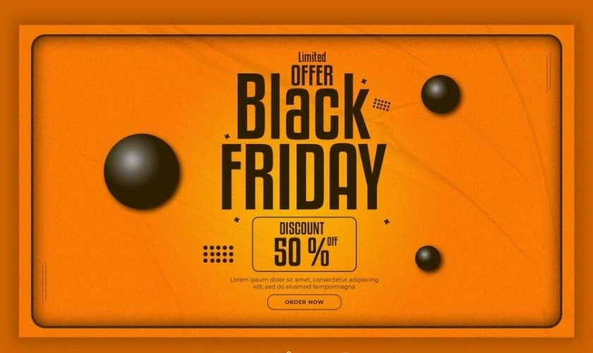 Quảng c&aacute;o sale Black Friday