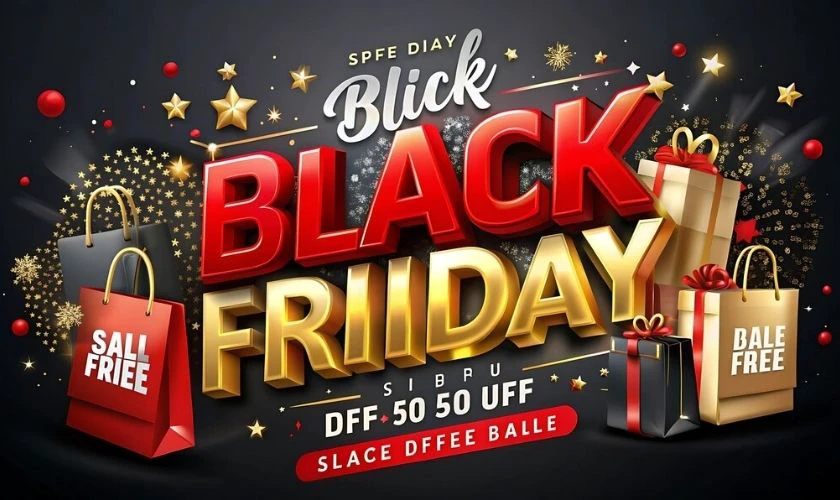 Black Friday với banner ấn tượng