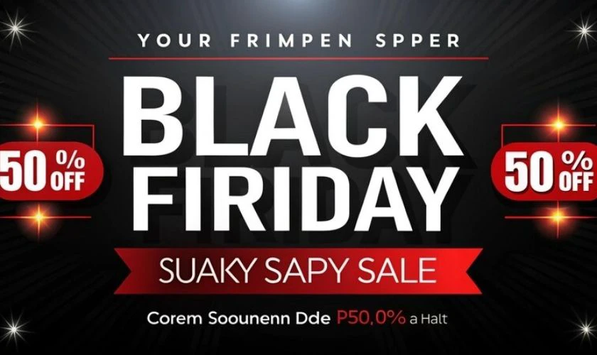 &Aacute;p ph&iacute;ch sale Black Friday đẹp