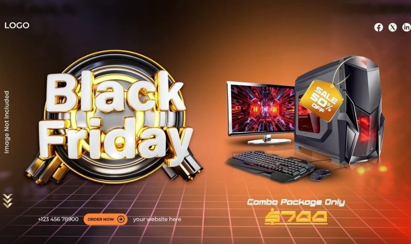 &Yacute; tưởng l&agrave;m banner Black Friday