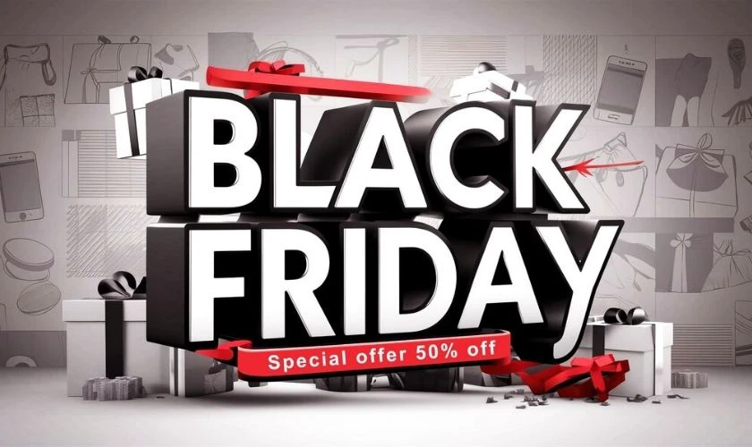Mẫu ảnh quảng c&aacute;o Black Friday đẹp
