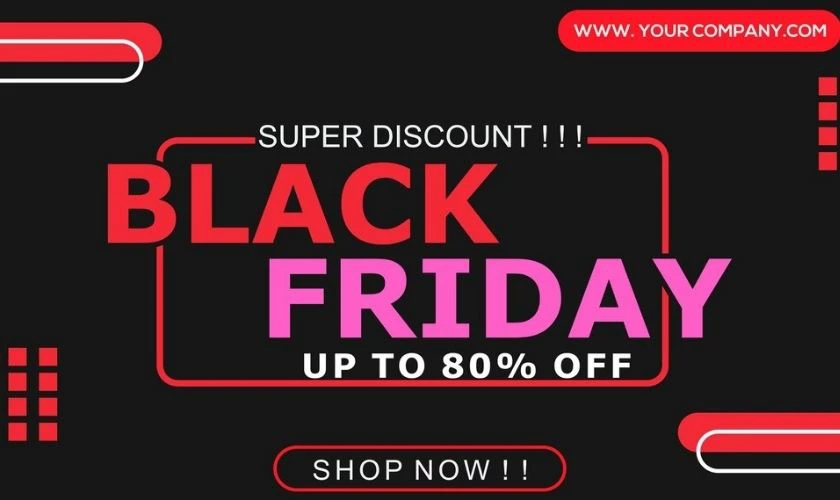 Ảnh sale Black Friday ấn tượng, đẹp