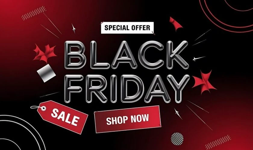 Thiết kế quảng c&aacute;o Black Friday đẹp