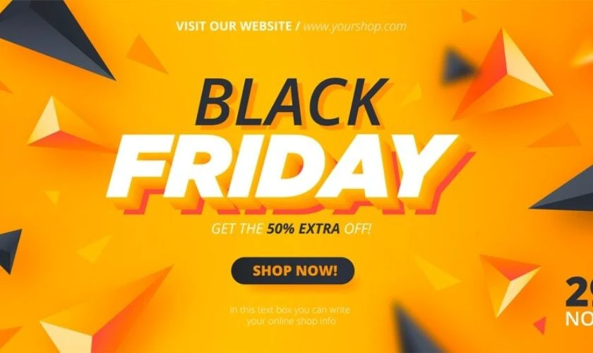 Thiết kễ ảnh sale Black Friday đơn giản, gợi mở