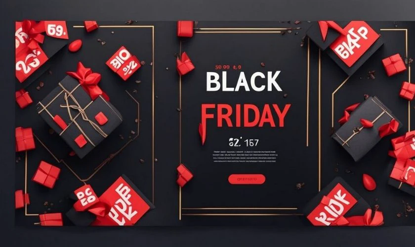 Thiết kế ảnh sale Black Friday chi tiết, đẹp