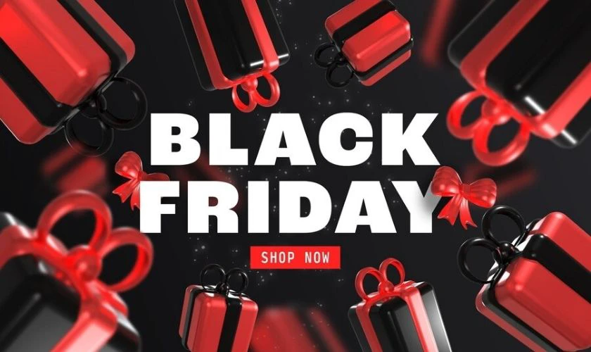Thiết kế banner Black Friday trung t&acirc;m l&agrave;m ch&iacute;nh